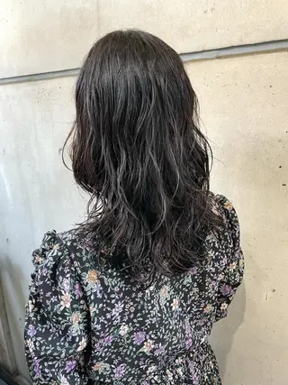 ミディアム パーマ 髪質改善 縮毛矯正/ レイヤー/銀座/本木のヘアスタイル