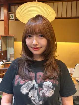 ミディアム ゆるふわガーリーst yle🩰yuukaのヘアスタイル