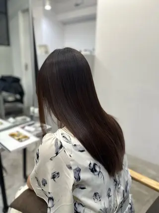 セミロング パーマ ハイトーンカラー が絶対可愛い✨泰聖✨のヘアスタイル