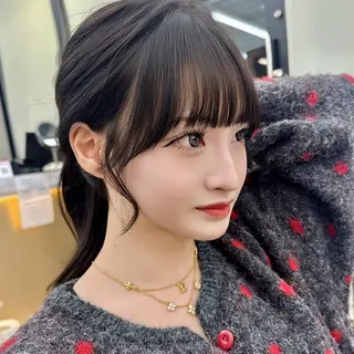 ロング 本田 奈穂美のヘアスタイル