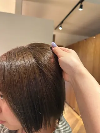 ショート カラー 豊橋/ストレート 暖色系/さらのヘアスタイル