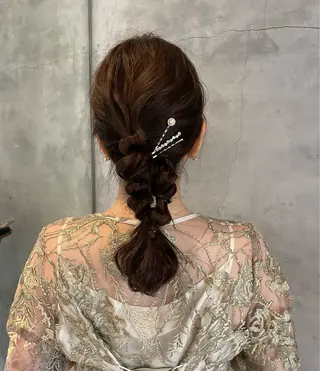 セミロング ヘアセット/透明感 カラー/MIHO♡のヘアスタイル