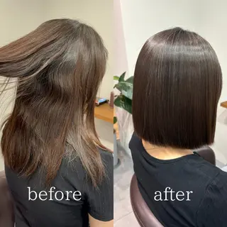 ミディアム 髪質改善・縮毛矯正/ 下村陽平のヘアスタイル