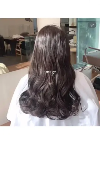 ロング パーマ 韓国好き🇰🇷 美容師MIKUのヘアスタイル