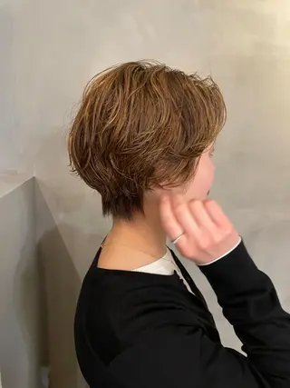 ショート パーマ 長島 舞のヘアスタイル