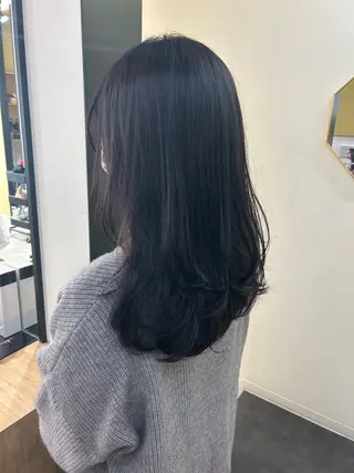 ロング カラー hubhair レイヤー/透明感のヘアスタイル