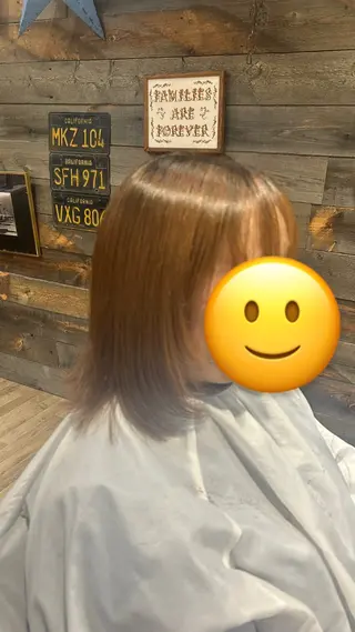 セミロング 武田 一輝のヘアスタイル