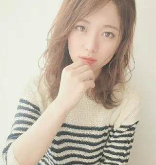ミディアム パーマ ✂️✂️徳 田✂️ ✂️のヘアスタイル
