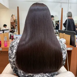 ロング パーマ 縮毛矯正/髪質改善 /韓国風　山川春輝のヘアスタイル