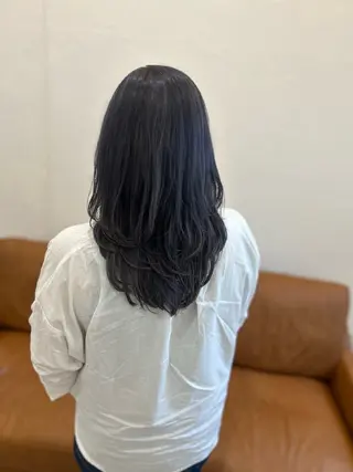 セミロング カラー 堀 大輔のヘアスタイル