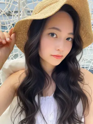 ロング カラー 透明感カラー🌿 グレージュ🐺陽介のヘアスタイル