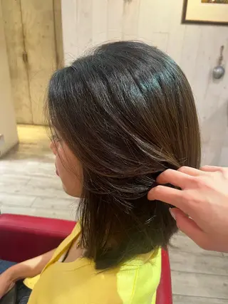 ミディアム 富田 迪季のヘアスタイル
