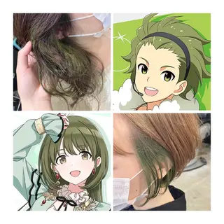 ショート カラー TSUNO🦖 派手髪/オタク美容師のヘアスタイル