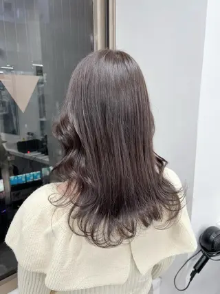 ミディアム カラー パーマ ヘアアレンジ メンズ キッズ ネイル マツエク・マツパ アイブロウ 上品＆韓国風 🥀海心🥀のヘアスタイル
