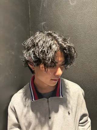パーマ メンズ keany錦糸町 ハセベユウのヘアスタイル