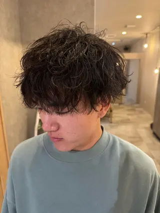 ショート パーマ 仲井 康己のヘアスタイル