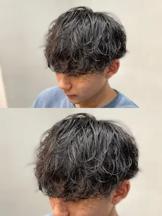 ショート パーマ メンズ シャドウパーマ/縦落 ちパーマ 大久保拓実のヘアスタイル