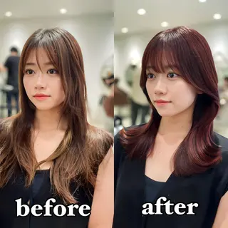 セミロング 映える顔まわり/前髪 特化 💗 ユキマのヘアスタイル