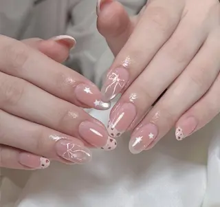 ネイル By moonネイル 🌷ワンホン/韓国風のネイルデザイン