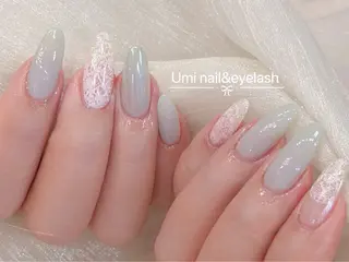 ミディアム Umi nail& eyelash ゆみのマツエク・マツパデザイン