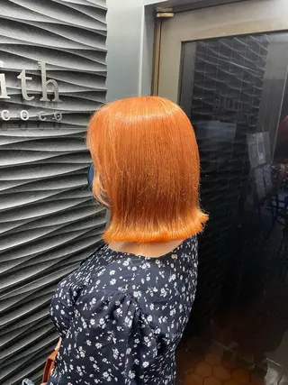 ミディアム カラーブリーチ特化 石原勇希のヘアスタイル