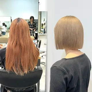 ショート 🎀ミディアムボブ/ 縮毛矯正/ひかりのヘアスタイル