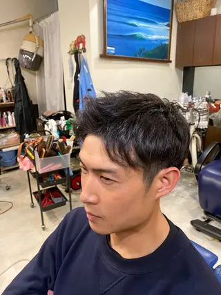 ショート メンズ 森　敦生👑 メンズカット＆パーマのヘアスタイル