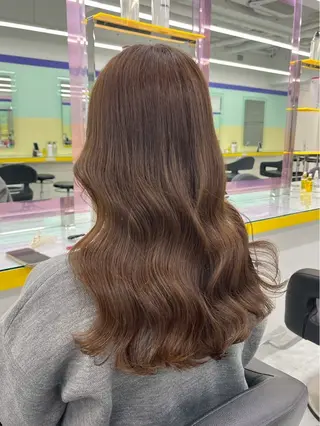 ロング カラー ヘアアレンジ メンズ さくら🍒 暖色カラー/髪質改善のヘアスタイル