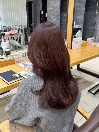 ロング カラー 平野 凛のヘアスタイル