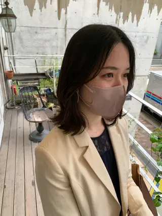 ミディアム カラー ヘアアレンジ メンズ キッズ 垢抜けカラー ヒロムのヘアスタイル