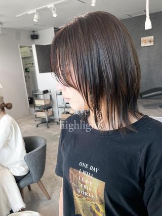 ミディアム 岸川 恭子のヘアスタイル