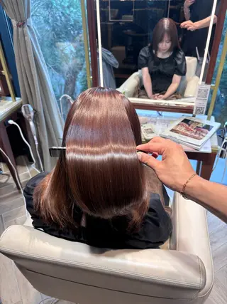 セミロング 山中 あるのヘアスタイル