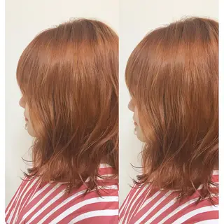ミディアム カラー ヘアアレンジ enurk店 🍋 M I K U *のその他イメージ