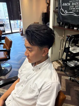 ミディアム 師玉 功一のヘアスタイル