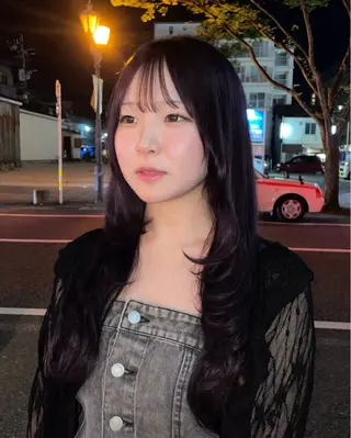 ロング カラー  ︎︎ 寧音のヘアスタイル
