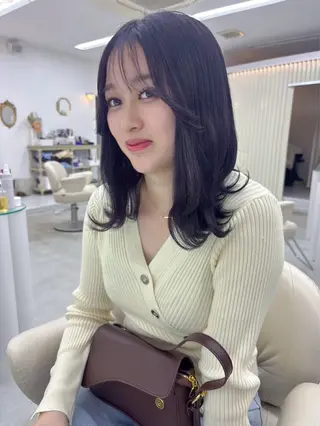 ミディアム YUIMARL岡山店 HONOKAのヘアスタイル