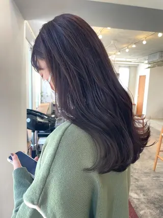 ロング 【表参道】Ruri デジタルパーマのヘアスタイル