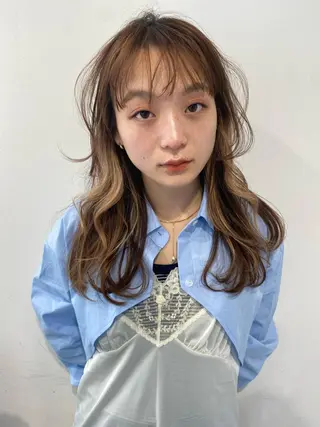 ロング サトウ ナナのヘアスタイル