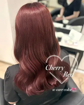 ロング カラー 𝒎𝒐𝒆🩰 名駅/ヘアメ/暖色♡のヘアスタイル