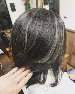 ミディアム カラー 澤田 拓己のヘアスタイル
