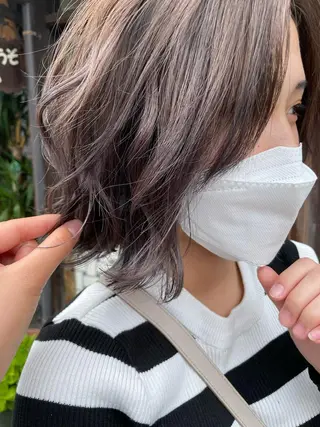ミディアム カラー ヘアアレンジ Hikari /京都駅美容室のヘアスタイル
