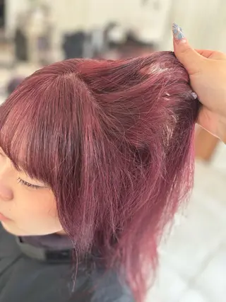 ロング 🎀暖色カラー🎀 韓国ヘア まなかのヘアスタイル