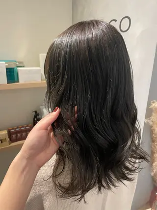 セミロング ROCCO アイナ/ レイヤー透明感カラーのヘアスタイル