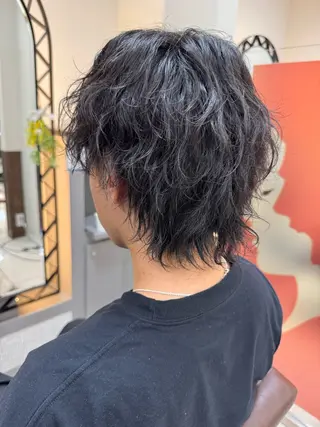 ミディアム パーマ メンズ MUTO KEITAのヘアスタイル
