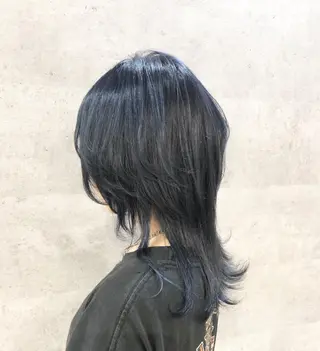 セミロング カラー 髪質改善で 憧れの潤艶美髪にのヘアスタイル