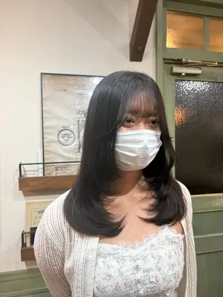 ロング ハイライト/ブリーチ カット/まなみ🤍のヘアスタイル