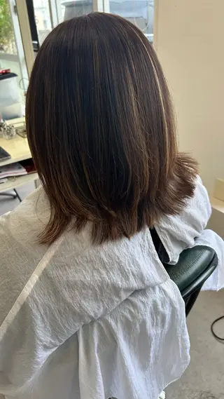 ミディアム TERUYA shionのヘアスタイル