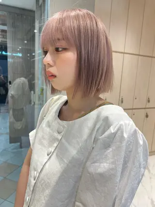 ショート カラー ヘアアレンジ 🔶似合わせセンター パート/ヤス🔶のヘアスタイル