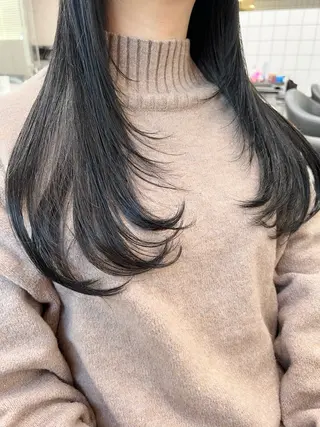 ロング カラー パーマ ヘアアレンジ メンズ 上品＆韓国風 🥀海心🥀のヘアスタイル