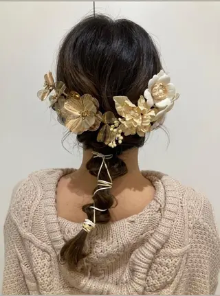 ロング カラー パーマ ヘアアレンジ メンズ キッズ kotona 🤍miuraのヘアスタイル